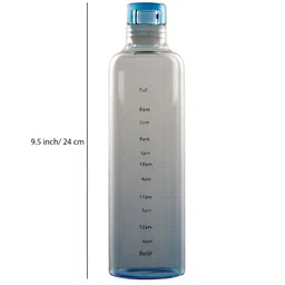 ceradeco Transparent Set of 2 Glass Printed Single Wall Vacuum Water Bottle image 5