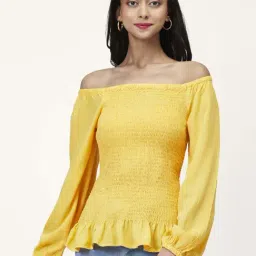 Honey by Pantaloons Yellow Slim Fit Top-picture-44