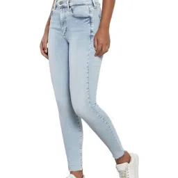 TOMMY HILFIGER Blue Cotton Flared Fit High Rise Jeans image 3