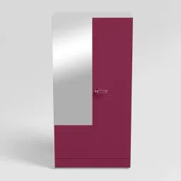 Godrej Interio Auraline Women Basic 2-Door Steel Almirah, Textured Berry (1-Year Warranty, 1 Drawer) image 5