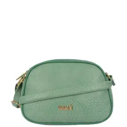 Enoki by Baggit Green Textured Medium Sling Handbag-picture-11