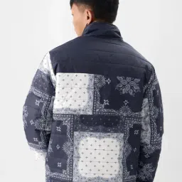 The Souled Store Originals: Indigo Bandana Navy Regular Fit Jacket image 2