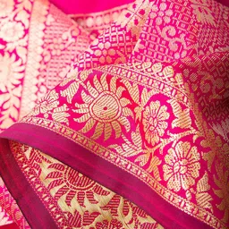 DESH BIDESH Woven Design Zari Kanjeevaram Saree image 4