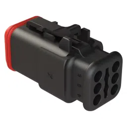 AMPHENOL SINE/TUCHEL AUTOMOTIVE HOUSING, PLUG, 6POS, IP67, AT06-6S-SR01BLK-picture-18