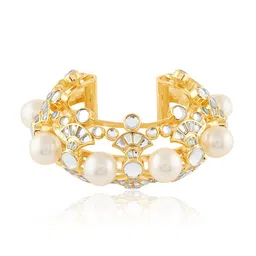 Isharya Women Brass Gold-Plated Cuff Bracelet-picture-26