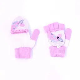TIPY TIPY TAP Kids Self Design Woollen Beanie image 3