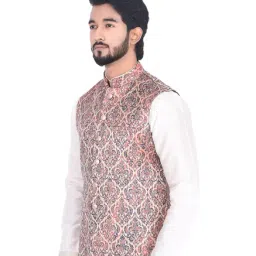 Manyavar Multicolor Embroidered Ethnic Jacket image 3