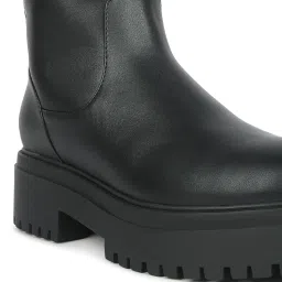 London Rag Black Lug Sole Boots image 4