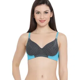 Clovia Black Non-Wired Padded T-Shirt Bra-picture-35