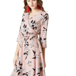 Miss Chase Pink Floral Print Dress image 3