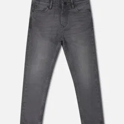 Allen Solly Junior Grey Solid Jeans-picture-34