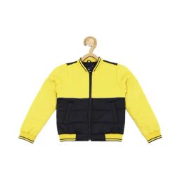 Allen Solly Junior Yellow & Navy Color Block Full Sleeves Jacket-picture-42