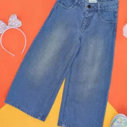 Pantaloons Junior Girls Blue Cotton Regular Fit Jeans-picture-21