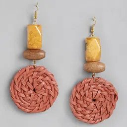 RICHEERA Rust Circular Drop Earrings-picture-21