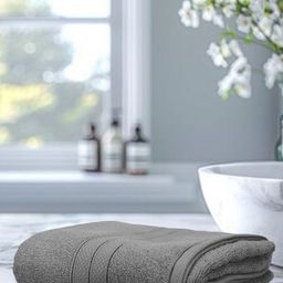 Dollar Socks Grey 1 Cotton 600 GSM Bath Towel-picture-12