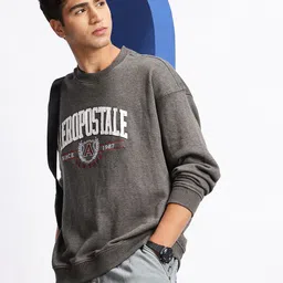 Aeropostale Typography Printed Round Neck Sweatshirt-image-1