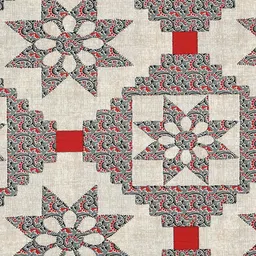 Aura Opulent Grey & White Ethnic Printed Cotton Ajrak Printed 210 TC King Bedsheet Set image 5