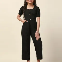 Fashion Dream Girls Black Solid Jumpsuit-image-22