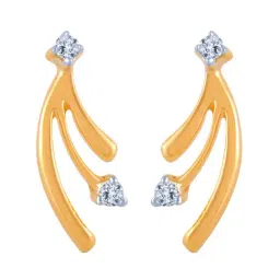P.C. Chandra Jewellers 14 kt Gold & Diamond Earrings-picture-20
