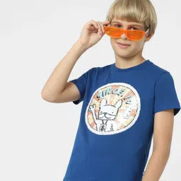 Jack & Jones Junior Royal Blue Embellished T-Shirt image 4