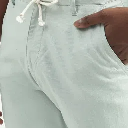 united colors of benetton Cotton Solid Regular Fit Mens Shorts image 4