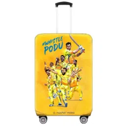 Nasher Miles Eco Friendly Polyester 55 cm (20 Inch) Small Protective Luggage Cover (Yellow)-picture-10
