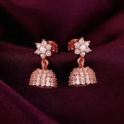GIVA 92.5 Sterling Silver Classic Sparkly Jhumki for Women-picture-23