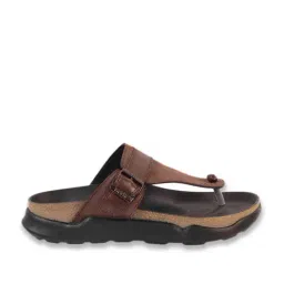 Mochi Men's Brown Thong Sandals image 2