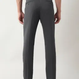 Arrow Blue Slim Fit Self Pattern Trousers image 2