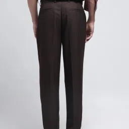 Rare Rabbit Brown Relaxed Fit Solid Trousers image 2