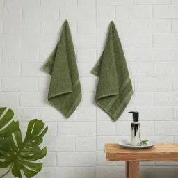 Welspun green 100% cotton wonderfull carpet hand towel-image-46