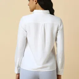 Allen Solly White Formal Shirt image 2