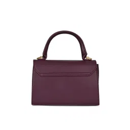 Lavie Luxe Women's Chain25 Flap Sling Bag -Wine (S) image 4