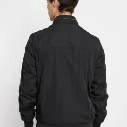 Duke Wine & Black Slim Fit Reversible Jacket image 2