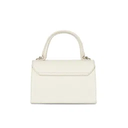 Lavie Luxe Women's Chain25 Flap Sling Bag -Off White (S) image 4