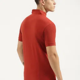 United Colors of Benetton Dark Red Regular Fit Pure Cotton T-Shirt image 2