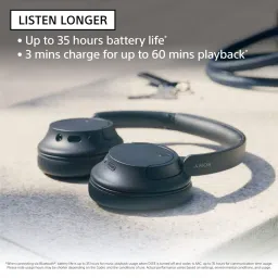 Sony WH-CH720N, Wireless Active Noise Cancellation Headphones With Mic, Upto 50 Hrs Playtime (Black) image 4