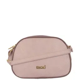 Enoki by Baggit Purple Textured Medium Sling Handbag-image-9