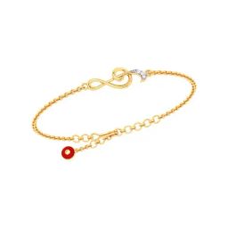 P.C. Chandra Jewellers 22k Yellow Gold Musical Note With Evil Eye Bracelet-picture-20