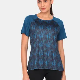Zelocity by Zivame Blue Printed T-Shirt-image-22