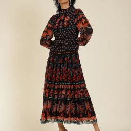 Label Ritu Kumar Black Printed Maxi Dress-picture-11