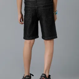 Under Fourteen Only Kids Black Solid Shorts image 2