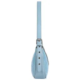 Lino Perros Blue Printed Medium Shoulder Handbag image 4