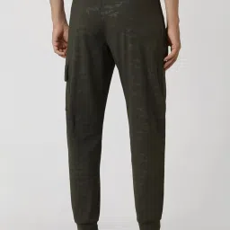 Van Heusen Olive Slim Fit Texture Joggers image 2