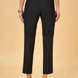 Annabelle by Pantaloons Black Mid Rise Trousers image 2