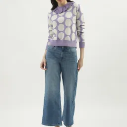 United Colors of Benetton Blue Cotton Regular Fit Regular Fit Mid Rise Jeans image 4