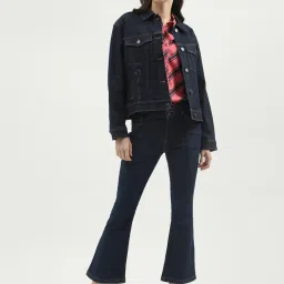 United Colors of Benetton Navy Cotton Regular Fit Jacket image 4