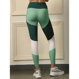 Soie Multicolour Regular Fit Color-Block Sports Tights image 2