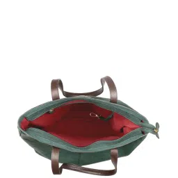 Hidesign Core Sonoma 01 Burnt Goat Mel Ranch Green Solid Large Tote Handbag image 4