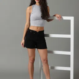 showoffff SHOWOFF Black Regular Fit Shorts image 4